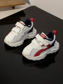 1-7 Years Old Unisex Baby Soft Comfortable Sports Shoes, Toddler Anti-Slip Durable Casual Sneakers For Boys & Girls, Breathable Mesh Patchwork Outdoor Running Shoes, Autumn/Winter