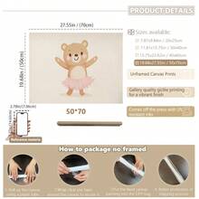 1 幅带框/帆布墙面艺术，一套 9 件儿童房粉色墙面装饰：复古儿童房装饰粉色艺术套装儿童房复古女孩房装饰家居房间装饰带框墙面艺术带框墙面装饰房间装饰家居装饰墙面装饰浴室装饰 - 彩色 - 查看 48