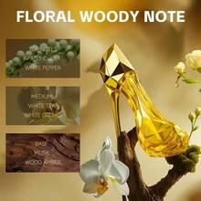 High Heel Styling Perfume Eau De Parfum Spray Rose Jamine Natural Fragrance Parfum Lasting And Charming Personal Perfume For Women And Girls 1.01oz Valentine'S Day Gift - Màu vàng - Xem 4