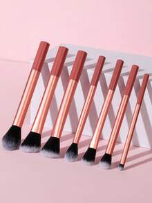 7pcs Orange Professional Makeup Brush Set, Including Blush, Powder, Concealer, Eye Shadow Brushes, Complete Cosmetic Tools, Ideal For Travel & Gift,Brush Set,Makeup Brush Kit,Make Up Brush Set,Make Up Set Complete,Makeup Brush Set,Complete Makeup Kit,Brush Kit,Brushes Makeup Set,Makeup Gift Set,Set - Orange - View 6