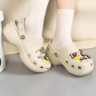 Hollow Out Clogs Women's 2026 New Classic Cloud Clog, Outdoor Casual Fashion Thick Sole Closed Toe Sandals, 206750-2Y2