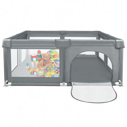Recinto per bambini, recinto in tessuto Oxford, recinzione rimovibile con base antiscivolo a ventosa, protezione anticaduta, incluse 50 palline d'acqua, 120 x 120 x 66 cm