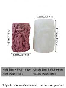 3 buc matrițe din silicon pentru lumânări cu tematică vrăjitoare - matrițe de turnare rășină 3D din silicon, matrițe de lumânări pentru fabricarea lumânărilor DIY, bijuterii și meșteșuguri din rășină de lut, perfecte pentru decorarea casei, pentru Halloween