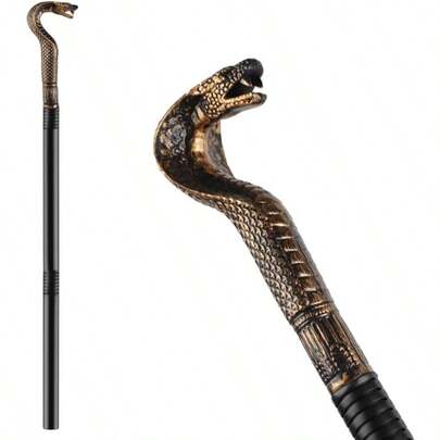 Pharaoh Costume Prop Snake Cane Egyptian Cobra Staff Cobra Cane Snake Walking Stick Costume Walking Cane For Halloween Party Theme Party Suppliesgift