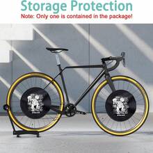 Road & Mountain Bike Disc Brake Cleaning Protection Cover Anti-Grime Guard Wheel Cover - Bicycle Washing Maintenance Tool