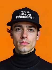 Pălărie brodată personalizată | Șapcă personalizată de tată cu logo-ul și textul tău | Șapcă de baseball unisex reglabilă pentru evenimente, cadouri, promoții corporative