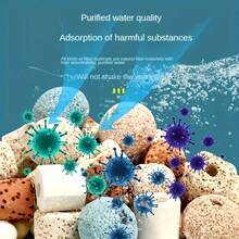 Bile nano în 5 culori, bile de cuarț, inele ceramice 10 în 1, pietre vulcanice - mediu filtrant multifuncțional pentru acvariu