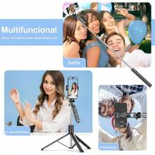 Tripie para Celular 170, Selfie Stick Extensible con Control Remoto, Palo Selfie Universal para 1615141312, Android, Cmara Digital - inicial - Ver 7