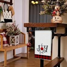 2/4pcset Christmas Country And Christmas Tree Kitchen Towels, Christmas Design, Good Water Absorption, Soft, Microfiber, Winter, Bathroom, Tea Room, Christmas Decorative Kitchen.