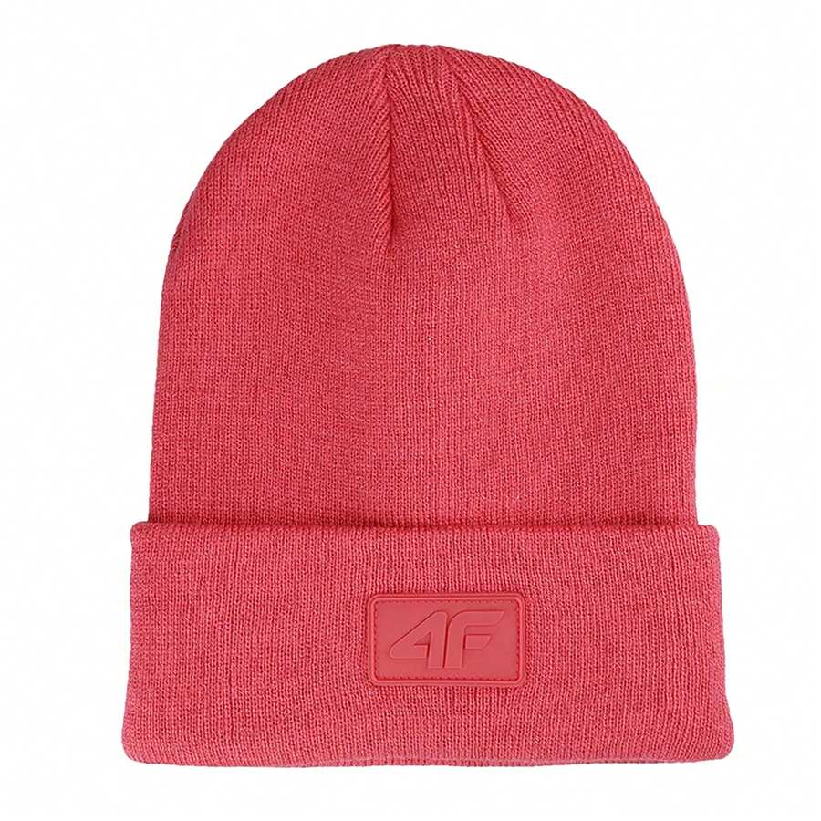 4F U319 Logo Beanie (Red) - Red - View 1