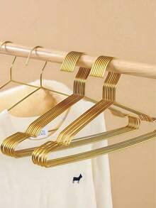 120Pcs The Golden Clothes Hanger Is An Anti-Slip And Space-Saving Clothes Storage Rack, Suitable For Pants, Jeans, And Scarves. It Is A Multifunctional Clothes Hanger And A Wardrobe Organizing Storage Rack, Which Can Be Used For Festival Decorations, Room Decorations, Home Decorations