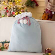 Customized Christmas Gift Bag, Velvet Fabric, Heat Transfer Printing, Christmas Gift Bag For Family, Friends, Kids, Home Decor, Holiday, Christmas Decoration - Multicolor - View 21