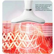 320mAh Elektrisches Gesichts- und Nacken-Massagegerät, Mikrostrom-Gesichtslifting-Maschine, Vibrationsmassage für den Heimgebrauch