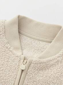 Balabala BalaOne 儿童羊毛背心 2025 冬季，半羊毛保暖打底衫，适合男孩和女孩 - 咖色調 - 查看 6