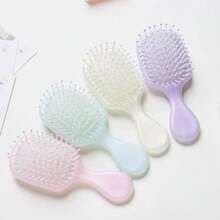 Pearlescent Macaron Color Customized Name Mini Air Cushion Small Comb With Rhinestones, English, Portable Massage Brush, ,Colorful,Cute,Adorable,Funny,Kawaii,Y2K,Stylish,Unisex,Casual,Custom,Personalized,Unique,Customized,Ideal Gifts For Him,Ideal Gifts For Her,Her,Boyfriend,Girlfriend,Family,Friends,Delicate Romance,For Office,For School,For Classroom,For Teacher Gifts,For University,For Colleague,For Dorm Rooms,Vacay Vibe Au - Multicolor - View 4