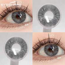 Eyeshare 1副韩国彩色隐形眼镜，蓝色、棕色、自然灰、绿色隐形眼镜 - MELBOURNE-GRAY - 查看 4