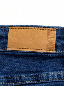 男童时尚做旧水洗弹力棉质紧身休闲牛仔裤 - 深色水洗藍 - 查看 9