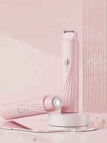 GENAI Women's Electric Shaver, Wireless, Dual Head Shaver, Mini Portable, Wet & Dry Use, Suitable For Face, Arms, Armpits, Legs, Intimate Areas - Multicolor - View 3