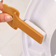 [Toilet Accessories]Toilet Lid Lifter Handle With Strong Adhesive, Cute Cartoon Style Sanitary Lever Helper For Toilet Seat, No Drill Stick-On Pull Up Handle, Bathroom Hygiene Helper For Home Kids - Green - View 6