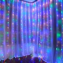 300 LED Fairy Curtain Lights, 9.8ft X 9.8ft Warm White Curtain String Lights, USB Plug In 8 Lighting Modes Christmas Decoration, Hanging Lights With Remote For Bedroom Indoor Weddings Dorm - Nhiều màu - Xem 9