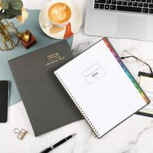 Agenda de citas_Planificador 2026 - Agenda semanal de citas 2026, enero 2026 - diciembre 2026, 826" X 114", Planificador diario_por horas con pestañas, intervalos de 15 minutos, con espiral - Morado - ColorC - Ver 2