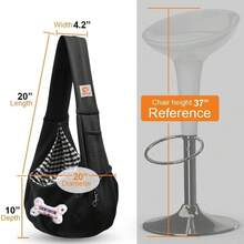 Accessori natalizi per cani, borsa a tracolla traspirante e pieghevole per trasportare animali domestici, adatta per cani e gatti di piccola taglia da 3-10 libbre, fornita di pettorina classica, accessori per animali domestici