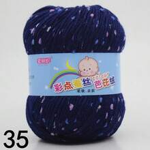 1 Roll Color Dot Knitted Ball Hand Knitted For Crocheting And Knitting Sweater Hat Scarf Milk, Diy Knitting Sweater Scarf Coat Hat, Scarf, Shawl, Coat, Or Bag Decoration, Spotted Yarn Fleck Crochet Fiber Yarn Soft Baby Yarn For Crocheting