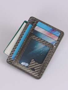HOVI'S Classic Minimalist Card Holder Slim Portable Card & Cash Wallet, Multi-Function Coin Purse Christmas - Grey - View 4
