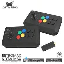 DATA FROG Arcade Fighter Stick For Windows IOS Android TV Box Street Fighter Arcade Joystick Support M8 Retro Game Stick - Black - View 1
