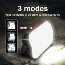 Mini Portable 48LED Camping Light High Lumen 3 Mode Multi-Function Flash Lamp Type-C Charging Outdoor Adventure Light 90° Rotating Outdoor Hiking Tent Light Bedroom Night Light