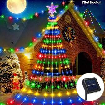 1 pieza 198 LED Luces de Cascada Estrellada Solares Lámpara de Hadas con 8 Modos de Iluminación Adecuada para Hogar Interior Exterior Jardín Patio Árbol de Navidad Boda Fiesta Vacaciones Decoración Navideña Decoración Navideña Regalo de Navidad Decoración del Árbol de Navidad Decoración Navideña Decoración de Dormitorio Decoración del Hogar Decoración de Fiesta Decoración de Vacaciones Festival Decoración de Habitación Decoración Navideña Decoración NAVIDAD Decoración del Árbol de Navidad Decoración de Regalo de Navidad Decoración de Acción de Gracias Decoración de Boda Decoración del Hogar Decoración de Otoño Decoración de Cumpleaños Suministros de Fiesta Interior Exterior Jardín Festival de Vacaciones Decoración de Halloween Decoración de Pared Adornos de Halloween