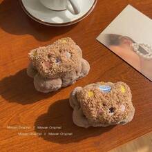 3pcs Cute Bear Headband & Wristband Set, Cartoon Toast Hairband For Washing Face, Hair, Skincare, Room Decor, Home,Skincare Headband,Beauty,Skin Care Products,Spa,Self Care,Skin Care Tools,Face Care,Esthetician Supplies,Skin,Face Wash,Facial