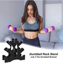 ZENSUKYE Soporte de Mancuernas, 5 Niveles Soporte de Pesas Compacto Almacenamiento de Mancuernas, para Gimnasio y Entrenamiento en Casa Estante, Frame Dumbbell Weight Rack para Pesas - 1 - Ver 2