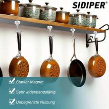 3 Peças Ganchos Magnéticos, Ímãs Fortes e Resistentes Tipo S para Pendurar, Churrasqueira, Cozinha, Garagem, Trabalho e Escritório, etc.