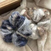 1pc Women Solid Color Furry Hair Scrunchie, Soft Ponytail Holder, Hair Accessories, Classic Fashion Casual Style, Suitable For New Year, Gathering, Travel, Party, Valentine's Day Gift, Scrunchy Hair Ties Scrunchies Makeup Home Gym Woman Accessories Head Accessories