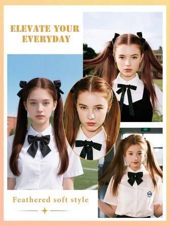 24/20/16 Inch Synthetic Straight Ponytail Hair Extensions With Tie Design, Easy To Wear, Suitable For Daily Use