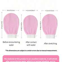 1pc Deep Exfoliating Mitt - 100% Viscose Fiber Scrub Glove For Cleaning Skin And Sloughing Off Dead Skin And Dirt, Bath And Body Works, Shower, Living Room Home Bedroom Bathroom House Decor, Travel Stuff, Wedding, Party, Birthday Home Bathroom Decor Fall Decor Back To School - Multicolor - View 3