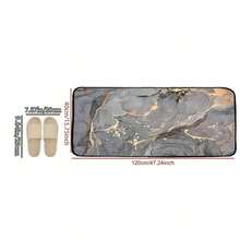 1pc Home Floor Mat, Kitchen Rug, Bathroom Rug, Home Bedroom Entry Door Non-Slip Mat, Wear-Resistant Non-Slip Carpet Floor Mat, Multifunctional Floor Mat, Golden Ink Carpet For Kitchen, Home, Office, Laundry Room, Bathroom, Spring Decor - Multicolor - View 13