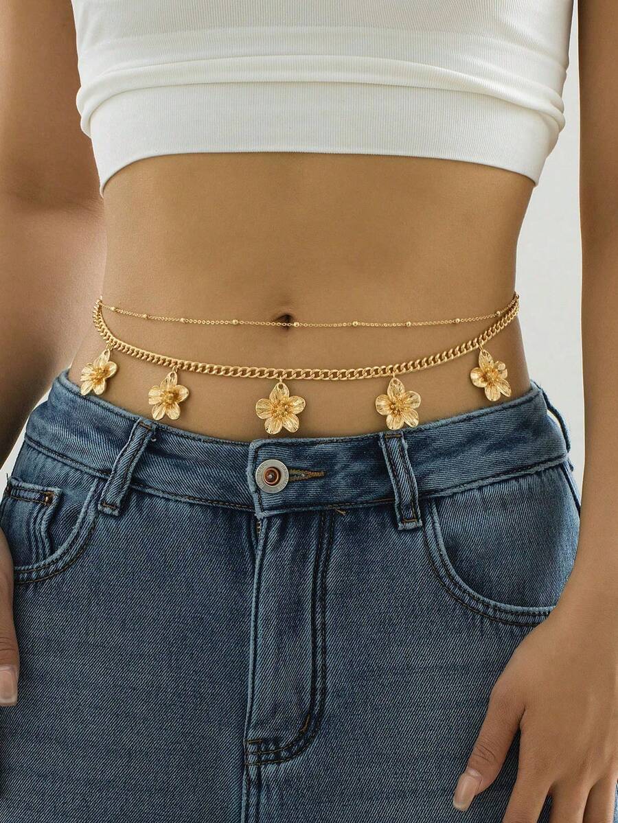 1pc Women's Christmas Element Belt - Fashionable Design Christmas Gift, Perfectly Matches Holiday Outfits And Daily Wear, Christmas Decoration