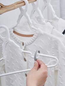 3/5 Stücke breite, verstärkte, ausziehbare Kunststoff-Windschutz-Kleiderbügel, rutschfeste Aufhängehaken mit Feststellclip für windiges Wetter und Herunterfallen, geeignet für Babyzimmer, Schlafzimmer, Balkon und Schranklagerung