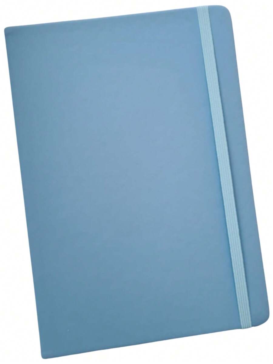 Moleskine-Style Notebook 14x20 SKETCHBOOK With Or Without Lines - Light Blue - With Lines - View 1