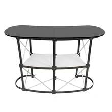 Countertops Pull-Out Promotion Table 130*40*90CM - Black and White - View 8