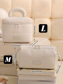 1 件装韩版格子化妆包旅行大号女士化妆包手提包化妆旅行洗漱包必备礼品收纳包拉链配件美甲包、房间装饰、包包、化妆包、梳妆台、旅行、化妆包、旅行必备化妆包化妆袋洗漱包洗漱包邮轮必备度假必备男女通用