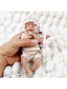 6-Inch Solid Silicone Realistic Reborn Doll, Handmade Silicone, Includes Surprise Accessories, Random Packaging, Best Gift For Holidays And Birthdays - Multicolor - View 4