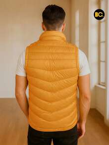 Big City Men Winter Coats - Mustard Yellow - View 4