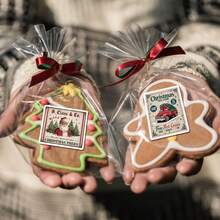 20pcs Vintage Christmas Stickers, Festive Designs With Snowman, Santa & Xmas Tree, Funny Stickers For Candy Bag, Coffee Cups & Party Favor Decor, Holiday Gifts, Christmas Labels Stickers