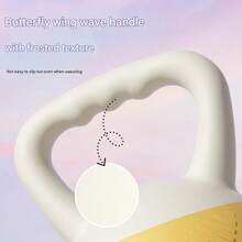 جرس ناعم على شكل فراشة الجيل الثالث للنساء، معدات جيم منزلي لتشكيل الجسم والتمرين على الجلوس والأرداف، جرس ناعم مع مقبض إرجونومي، متوفر بأوزان متعددة