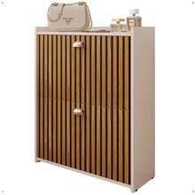 Small Apartment Shoe Organizer 12 Pairs Of Shoes Tilting Drawers Bedroom Decoration - RPM Stores - 米色 - 查看 9