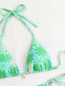 مجموعة بكيني مطبوعة بالزهور للنساء 2025