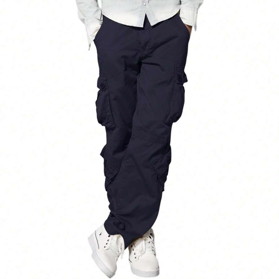 Men's Cargo Pants - Navy - View 1
